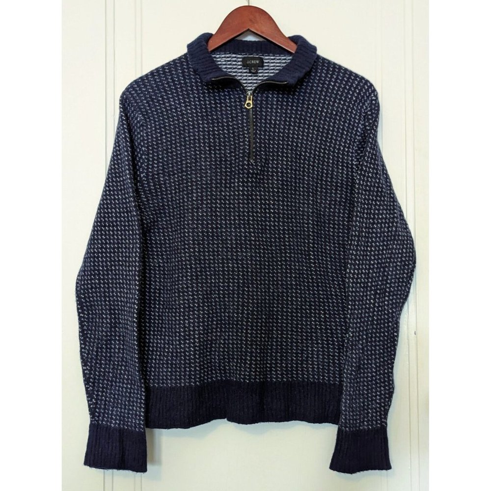 J. Crew Navy and White Women's Sweater